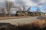 NS 3662 takes train 21E through Cove PA, MP116